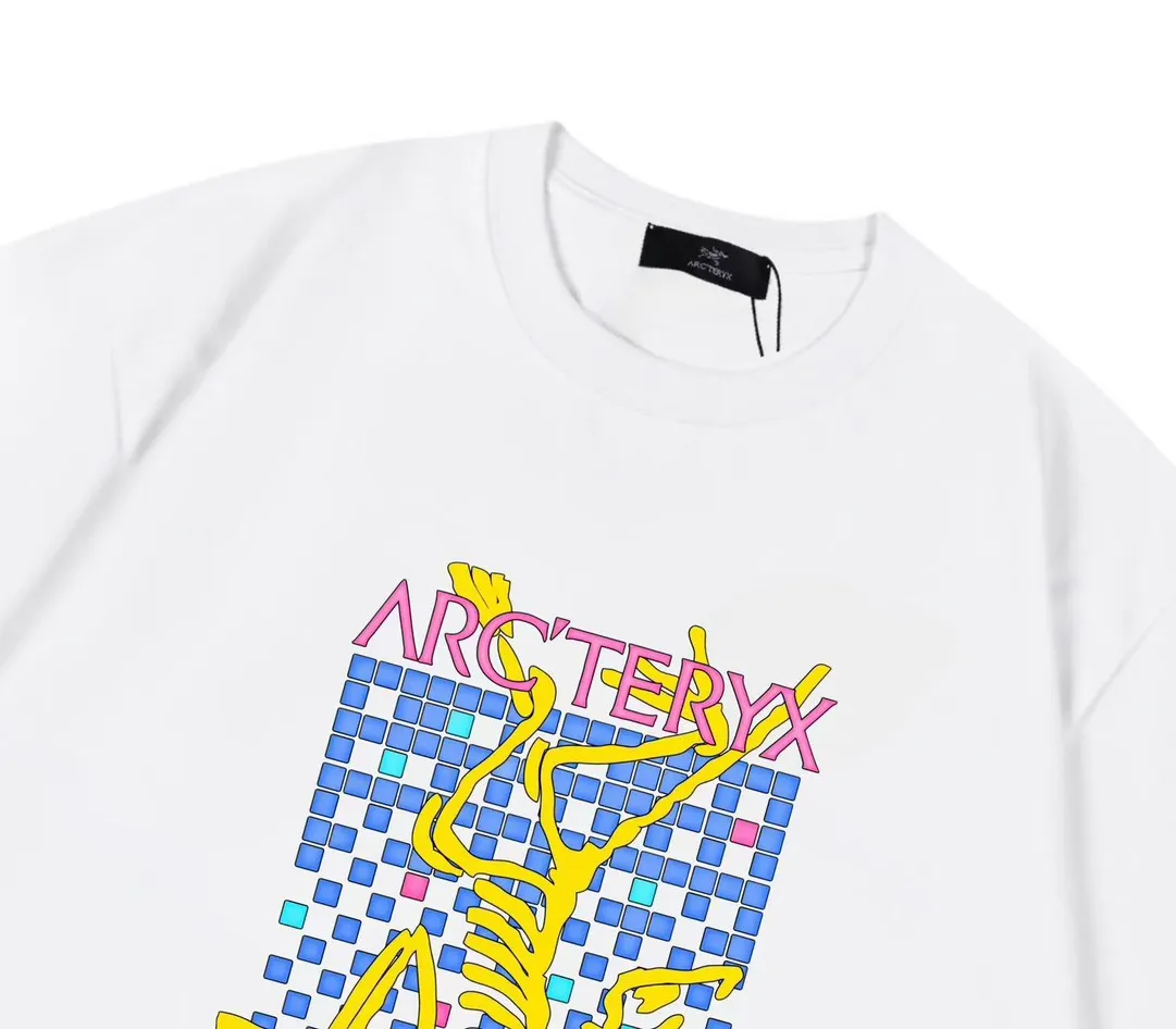 ARC TERYX 2025New Arrival logo Same Style t 100％ 32 ：White Size：XS-L